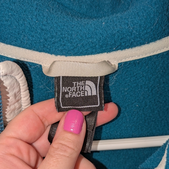 The North Face Women's Deep Teal Teddy Fleece Jacket Medium - Picture 11 of 15